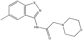 N-(5-Methyl-1,2-benzisothiazol-3-yl)-2-(4-morpholinyl)acetamide Struktur