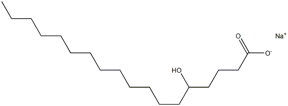 5-Hydroxystearic acid sodium salt Struktur