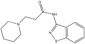 N-(1,2-Benzisothiazol-3-yl)-3-(1-piperidinyl)propanamide Struktur