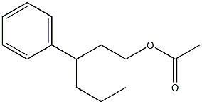 Acetic acid 3-phenylhexyl ester Struktur