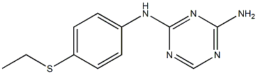 N-[4-(Ethylthio)phenyl]-1,3,5-triazine-2,4-diamine Struktur