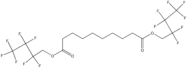 Decanedioic acid bis(2,2,3,3,4,4,4-heptafluorobutyl) ester Struktur