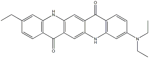 3-(Diethylamino)-10-ethyl-5,12-dihydroquino[2,3-b]acridine-7,14-dione Struktur