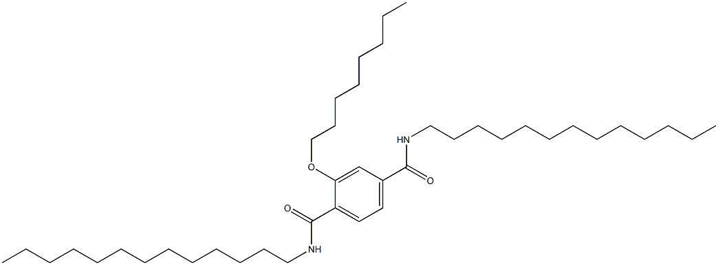 2-(Octyloxy)-N,N'-ditridecylterephthalamide Struktur