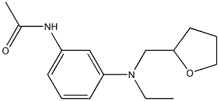 3'-[N-Ethyl-N-(tetrahydrofuran-2-ylmethyl)amino]acetanilide Struktur