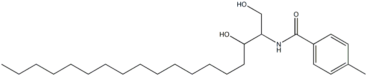 N-[2-Hydroxy-1-(hydroxymethyl)heptadecyl]-4-methylbenzamide Struktur