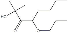 4-Propoxy-2-hydroxy-2-methyl-3-octanone Struktur