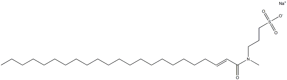 3-[N-(1-Oxo-2-tricosen-1-yl)-N-methylamino]-1-propanesulfonic acid sodium salt Struktur