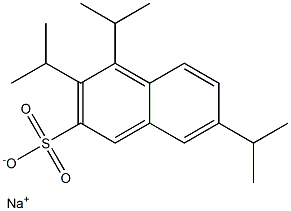 3,4,7-Triisopropyl-2-naphthalenesulfonic acid sodium salt Struktur