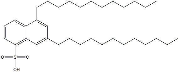 5,7-Didodecyl-1-naphthalenesulfonic acid Struktur