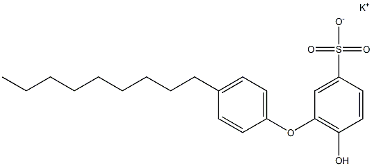 6-Hydroxy-4'-nonyl[oxybisbenzene]-3-sulfonic acid potassium salt Struktur