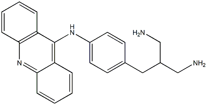 9-[4-(3-Amino-2-aminomethylpropyl)phenylamino]acridine Struktur