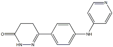 4,5-Dihydro-6-[4-(4-pyridinylamino)phenyl]pyridazin-3(2H)-one Struktur