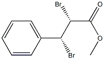 (2R,3R)-2,3-Dibromo-3-phenylpropionic acid methyl ester Struktur