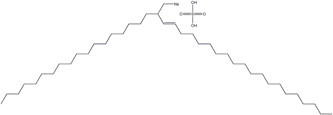 Sulfuric acid 2-octadecyl-3-docosenyl=sodium ester salt Struktur