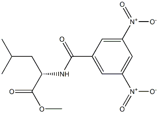 N-(3,5-Dinitrobenzoyl)leucine methyl ester Struktur