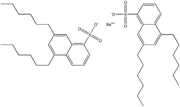 Bis(5,7-dihexyl-1-naphthalenesulfonic acid)barium salt Structure