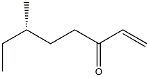 [S,(+)]-6-Methyl-1-octen-3-one Struktur