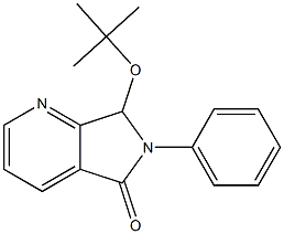 6,7-Dihydro-6-phenyl-7-(tert-butyloxy)-5H-pyrrolo[3,4-b]pyridin-5-one Struktur