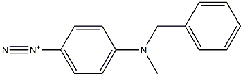 4-(Methylbenzylamino)benzenediazonium Struktur