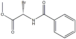 N-Benzoyl-2-bromoglycine methyl ester Struktur