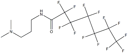 N-[3-(Dimethylamino)propyl]-2,2,3,3,4,4,5,5,6,6,7,7,7-tridecafluoroheptanamide Struktur