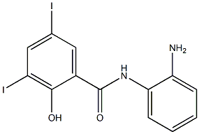 N-[2-Aminophenyl]-2-hydroxy-3,5-diiodobenzamide Struktur