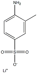 4-Amino-3-methylbenzenesulfonic acid lithium salt Struktur