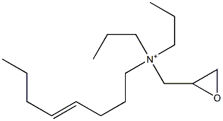 N-(4-Octenyl)-N,N-dipropyl-2-oxiranemethanaminium Struktur