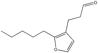 3-(2-Amylfuran-3-yl)propanal Struktur