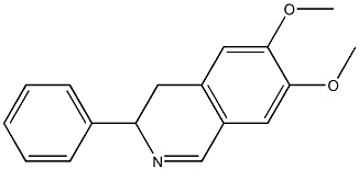 6,7-Dimethoxy-3-phenyl-3,4-dihydroisoquinoline Struktur