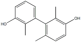 2,2',6-Trimethyl-1,1'-biphenyl-3,3'-diol Struktur