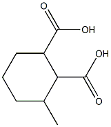 3-Methyl-1,2-cyclohexanedicarboxylic acid Struktur