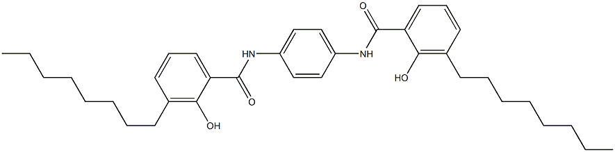 N,N'-Bis(3-octylsalicyloyl)-p-phenylenediamine Struktur