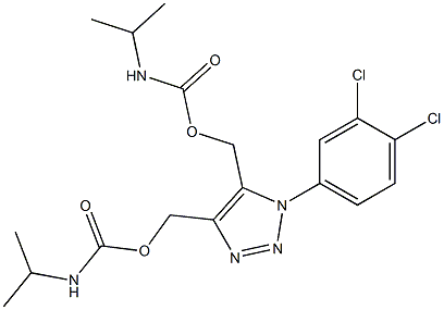 1-(3,4-Dichlorophenyl)-1H-1,2,3-triazole-4,5-dimethanol bis(N-isopropylcarbamate) Struktur