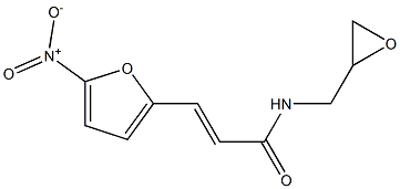 (E)-3-(5-Nitro-2-furanyl)-N-(oxiran-2-ylmethyl)acrylamide Structure