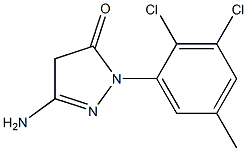 3-Amino-1-(2,3-dichloro-5-methylphenyl)-5(4H)-pyrazolone Struktur