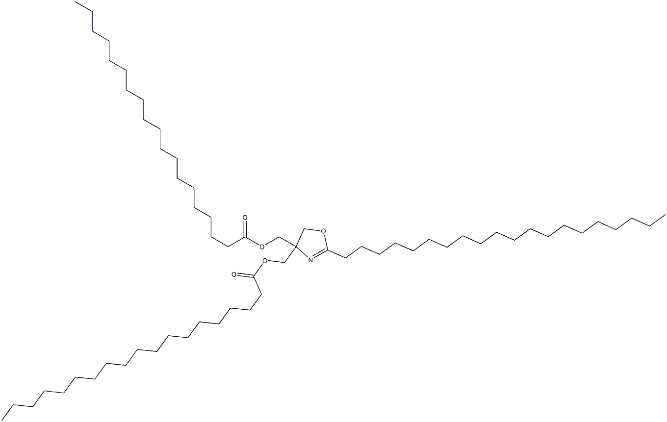 2-Icosyl-2-oxazoline-4,4-dimethanol dinonadecanoate Struktur