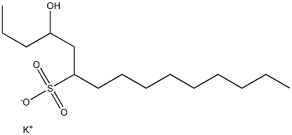 4-Hydroxypentadecane-6-sulfonic acid potassium salt Struktur