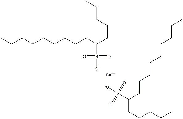 Bis(pentadecane-6-sulfonic acid)barium salt Struktur