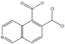 5-Nitro-6-dichloromethylisoquinoline Struktur