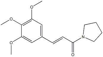 1-[3-(3,4,5-Trimethoxyphenyl)acryloyl]pyrrolidine Struktur