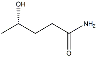 [S,(+)]-4-Hydroxyvaleramide Struktur