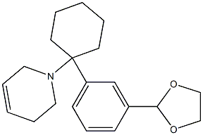 1,2,3,6-Tetrahydro-1-[1-[3-(1,3-dioxolan-2-yl)phenyl]cyclohexyl]pyridine Struktur