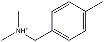 4-Methyl-N,N-dimethylbenzenemethanaminium Struktur