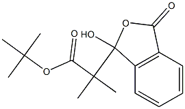 2-[(1,3-Dihydro-1-hydroxy-3-oxoisobenzofuran)-1-yl]-2-methylpropanoic acid tert-butyl ester Struktur