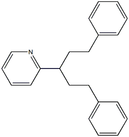 2-(1-Phenethyl-3-phenylpropyl)pyridine Struktur