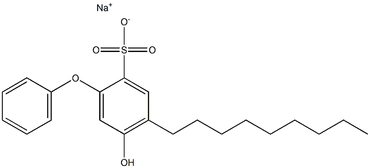 5-Hydroxy-4-nonyl[oxybisbenzene]-2-sulfonic acid sodium salt Struktur