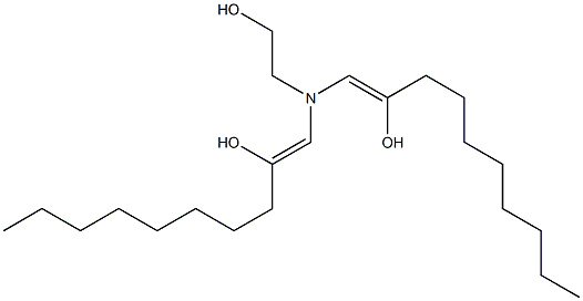 1,1'-[(2-Hydroxyethyl)imino]bis(1-decen-2-ol) Struktur