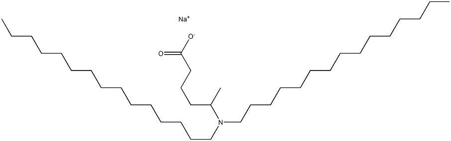 5-(Dipentadecylamino)hexanoic acid sodium salt Struktur